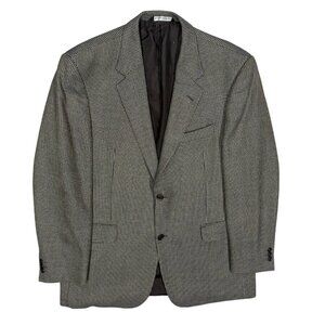 Coppley Hopsack Blazer Wool Sport Coat Check Brown "Cantoni" 42R